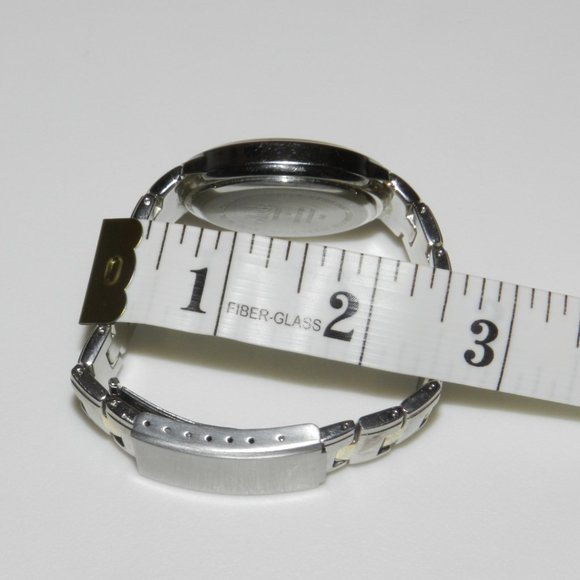 Vintage Allude Men's Black Dial Real Diamond Quartz Watch Date New Battery - Picture 12 of 12